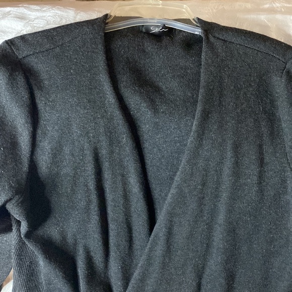 Long Open Front Knit Sweater - Picture 3 of 7